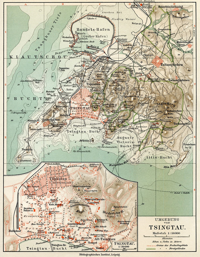Figure 1. Map of Qingdao (1914)