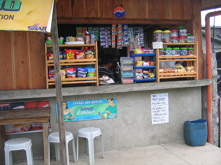 Figure 5. Sari-sari (variety) store, Kennon Road, Mountain Province (2005). Author photo.