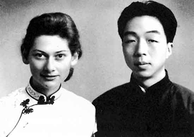 Gladys Tayler (L) and husband Yang Xianyi (R) became prominent translators of Chinese literature into English at the Foreign Languages Press in Chungking.