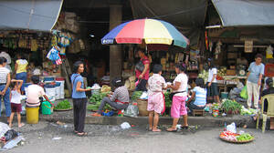 Figure 1. Vegetable sellers, Galvan Street Market, Dagupan City, Pangasinan (2005)
