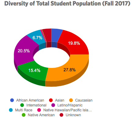 Fall 2017 Diversity of Student Population