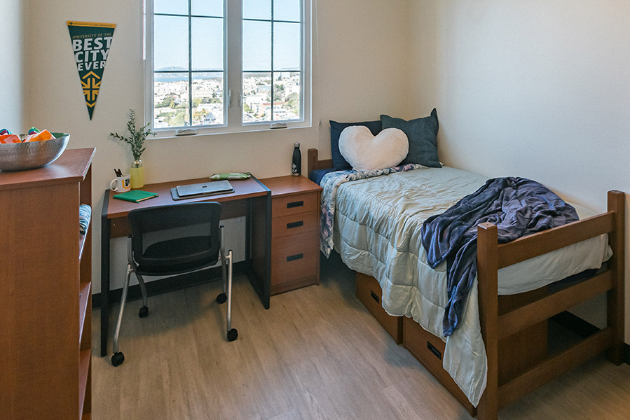 Dorm room interior