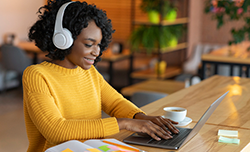 Staff working from home